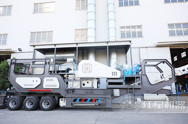 車載移動顎破機,給料粗碎一體機