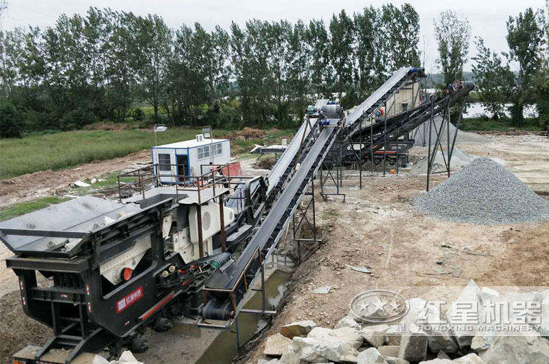 安徽全自動(dòng)流動(dòng)碎石打沙機(jī)生產(chǎn)線現(xiàn)場 安徽全自動(dòng)流動(dòng)碎石打沙機(jī)生產(chǎn)線現(xiàn)場